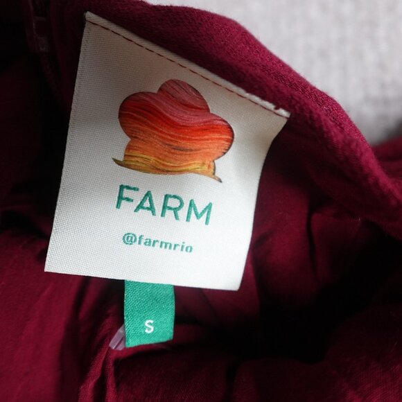 Farm Rio Womens Dress Small Red Polka Dot Embroidered Maxi Mixed Dot - Picture 3 of 13